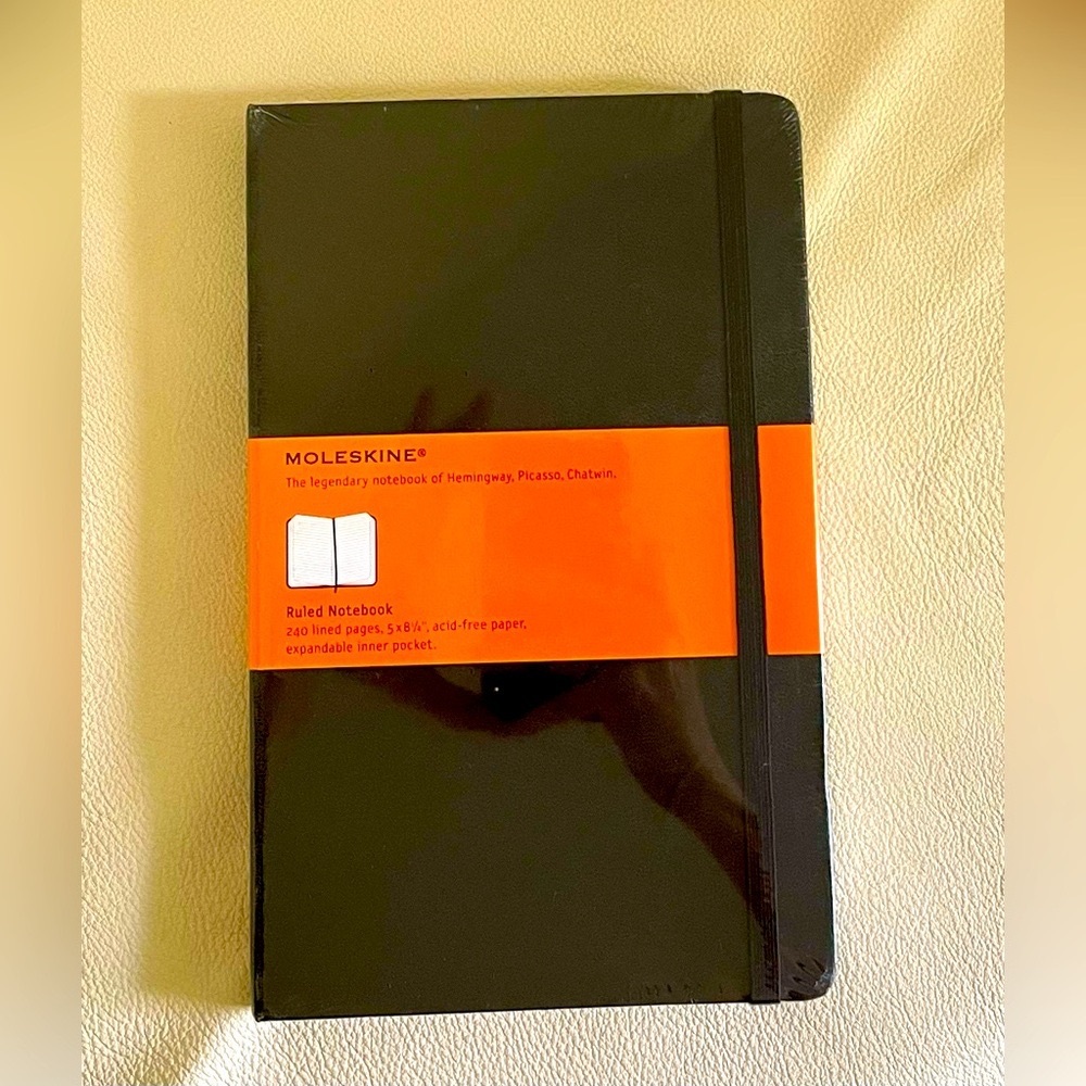 Classic Moleskine Large Hard Cover Notebook